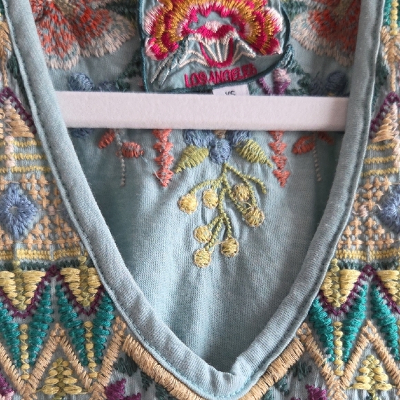 Johnny Was Embroidered Multicolor Blouse - Picture 3 of 7